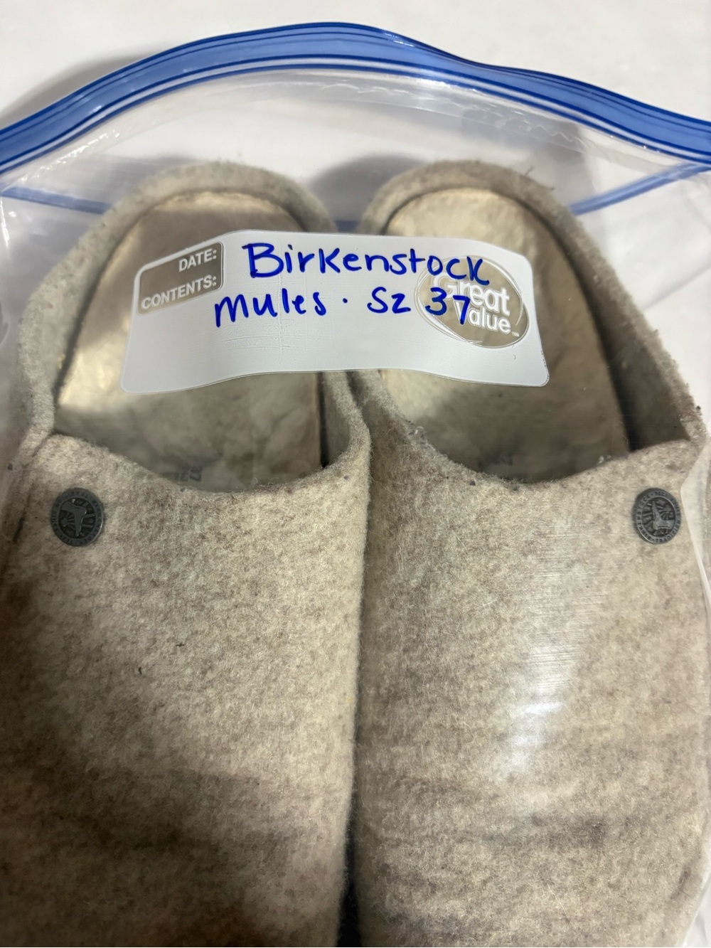 Birkenstock Felt Slip-On Clog in Beige - Picture 16 of 16